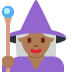 🧙🏾‍♀️ woman mage: medium-dark skin tone display on Twitter